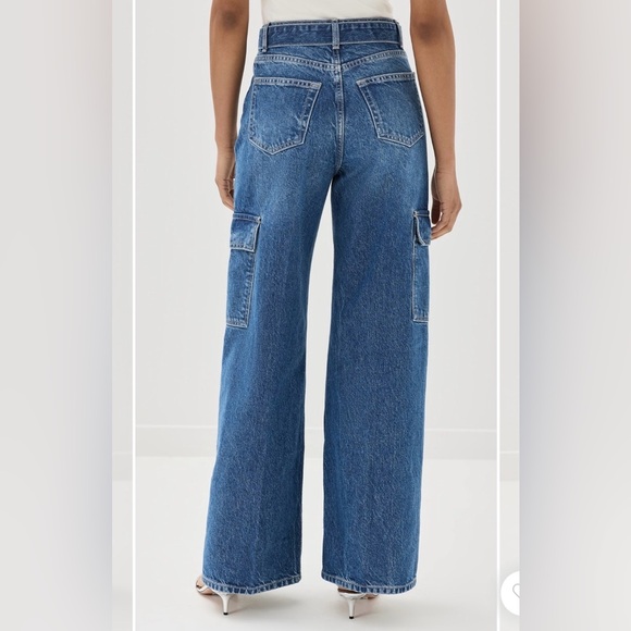 NWT, Reformation Cary Belted Cargo High Rise Slouchy Jeans - Picture 2 of 6